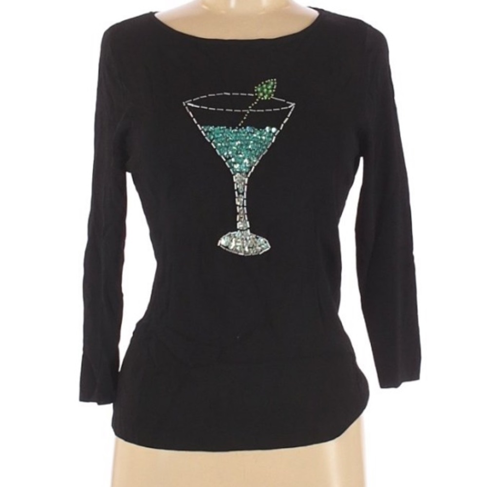 3/4 Sleeve Martini Top!